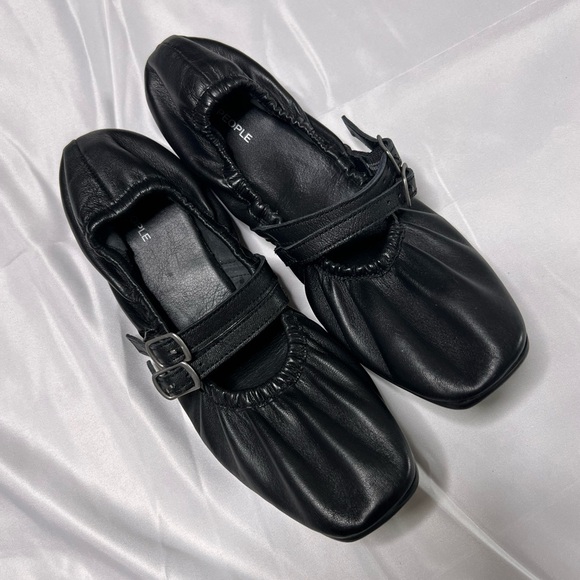 Free People Gemini Ballet Flats Mary Jane Black, size 8 - Picture 2 of 10